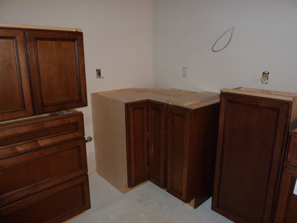 11-1-12 Started cabinet install
